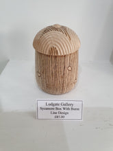 Load image into Gallery viewer, Sycamore Box with Burnt line design