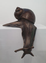 Load image into Gallery viewer, Cyril descending snail bronze resin