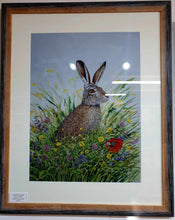 Load image into Gallery viewer, Poppy and Hare limited framed print
