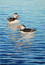 Load image into Gallery viewer, Puffins Original by Eleanor Ludgate