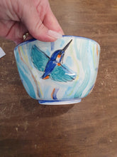 Load image into Gallery viewer, Kingfisher Hand painted Bowl by Emma Macfadyen