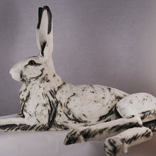 Load image into Gallery viewer, Simon ceramic hare by Sally Gardiner