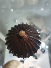 Load image into Gallery viewer, Walnut with holly inlay wood turned box