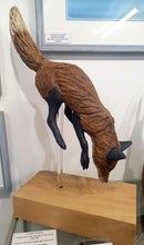 Load image into Gallery viewer, Diving Fox on block by Pippa Hill