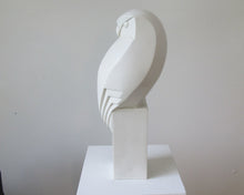 Load image into Gallery viewer, Little Owl in cast Marble by Paul Harvey