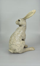 Load image into Gallery viewer, Medium Hare Paw Up Raku Sculpture by Paul Jenkins