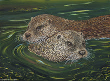 Load image into Gallery viewer, Otters original painting