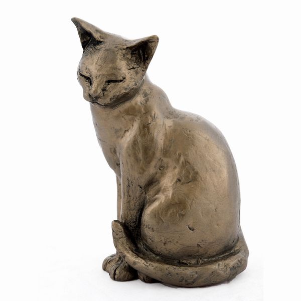 Maisie cat bronze resin.