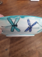 Load image into Gallery viewer, Dragonfly Bowl hand made painted pottery
