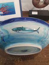 Load image into Gallery viewer, Fish  and Seahorse Handmade Painted pottery Bowl
