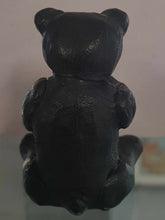 Load image into Gallery viewer, Black Teddy with honey pot.
