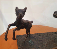 Load image into Gallery viewer, PURE BRONZE Cheetah in pursuit
