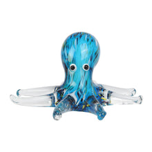 Load image into Gallery viewer, GLASS FIGURINE - BLUE OCTOPUS
