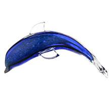 Load image into Gallery viewer, Glass Figurine - Blue Dolphin
