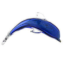 Load image into Gallery viewer, Glass Figurine - Blue Dolphin
