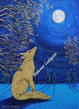 Load image into Gallery viewer, Golden Fox Original Framed Painting
