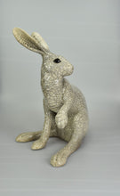 Load image into Gallery viewer, XL Hare Paw Up Large Raku Sculpture by Paul Jenkins
