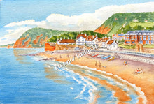 Load image into Gallery viewer, Victoria Hotel and Clifton Beach original watercolour by Eleanor Ludgate.
