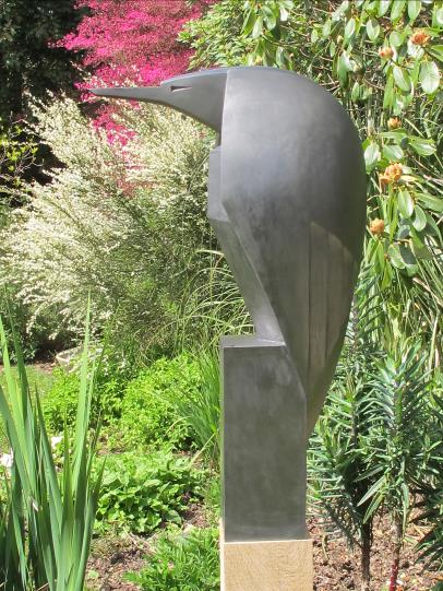 Heron in Cold Cast Pewter By Paul Harvey