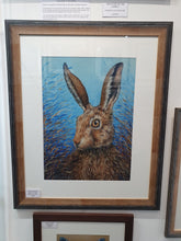 Load image into Gallery viewer, Startled Hare Limited Framed Print by Eleanor Ludgate
