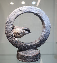 Load image into Gallery viewer, Coal tit on a ring by Marie anne hall

