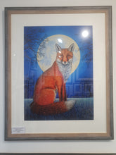 Load image into Gallery viewer, Moon Fox Limited Framed Print
