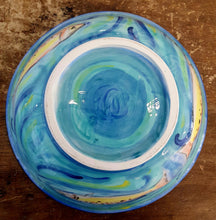 Load image into Gallery viewer, Trout and mayfly hand painted bowl by Emma Macfadyen
