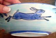Load image into Gallery viewer, Hare and Fox Hand painted Bowl by Emma Macfadyen
