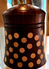 Load image into Gallery viewer, Walnut with holly inlays and screw top box
