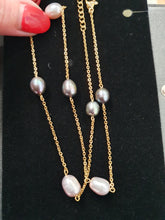 Load image into Gallery viewer, Stainless Steel Freshwater pearl Necklace
