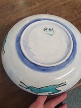 Load image into Gallery viewer, Large Hares hand made painted bowl
