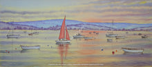 Load image into Gallery viewer, Red Sails At Sunset Original Painting
