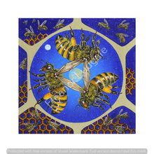 Load image into Gallery viewer, Bees in threes! signed print
