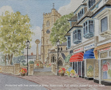 Load image into Gallery viewer, Church Street Sidmouth Original painting
