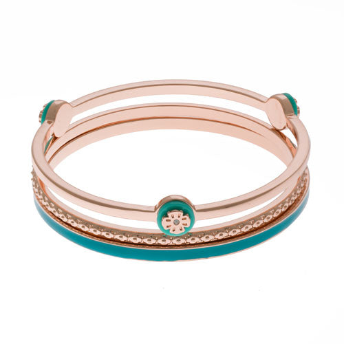 Rose Gold Triple Bangle