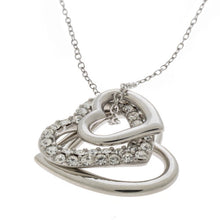 Load image into Gallery viewer, Classique Triple Heart Crystal Pendant With Chain
