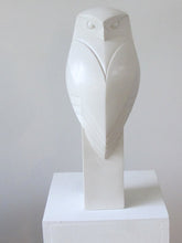 Load image into Gallery viewer, Little Owl in cast Marble by Paul Harvey
