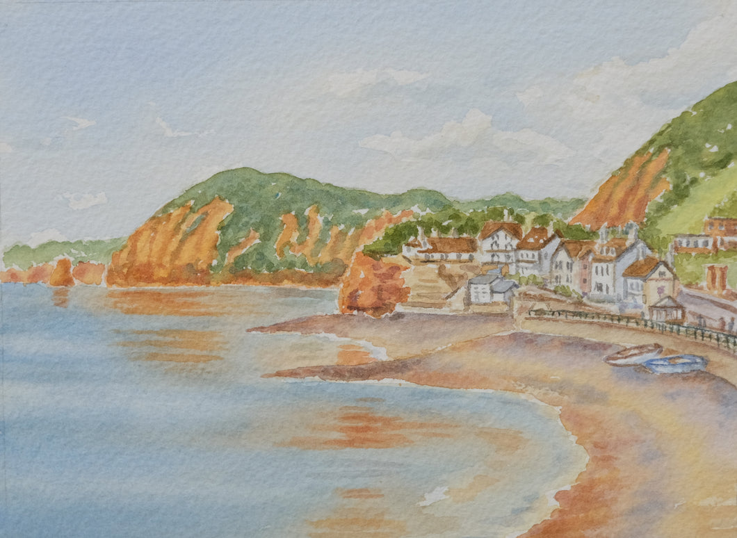 Sidmouth Clifton signed framed print