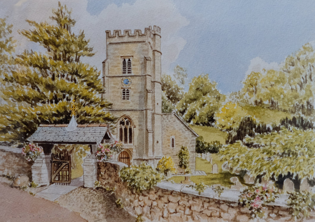 Salcombe Regis church Framed Print