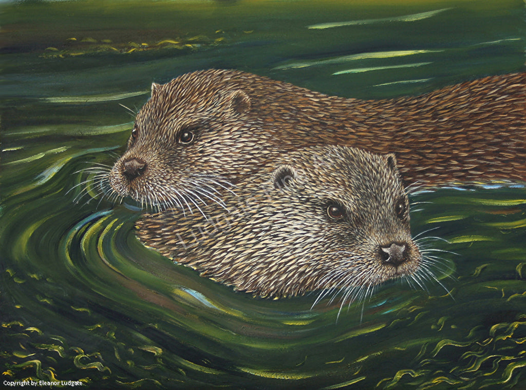 Otters original painting