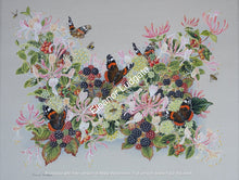 Load image into Gallery viewer, Red Admiral Butterlies Original Framed Painting
