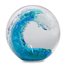Load image into Gallery viewer, Wave glass paperweight

