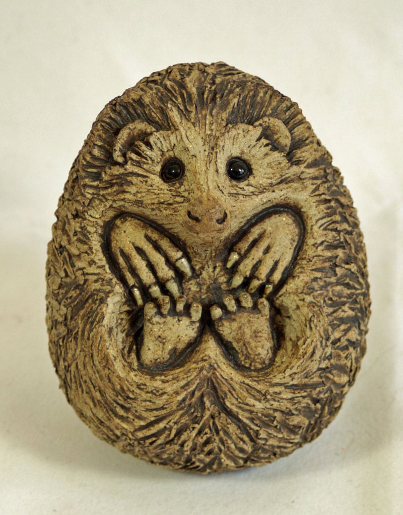 Curled Hedgehog by Pippa Hill