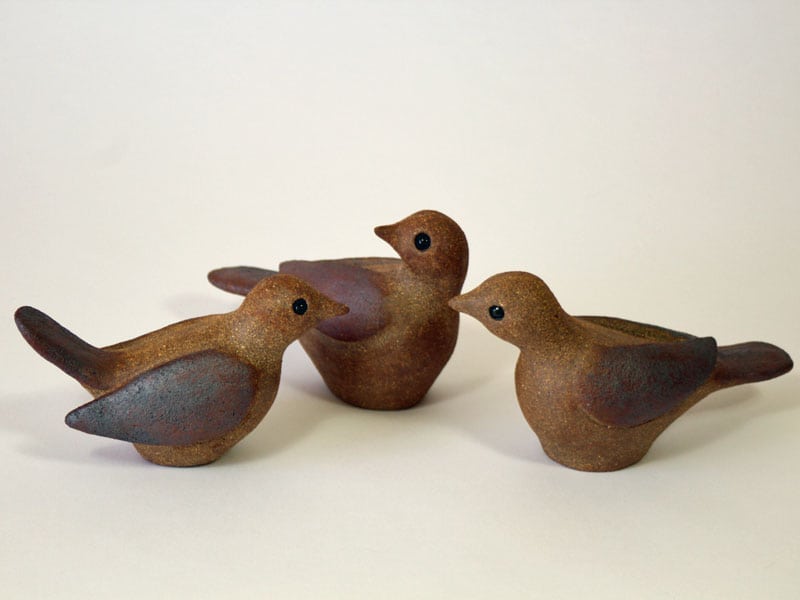 Little Stoneware Birds by Pippa Hill