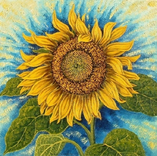 Sunflower 1 original framed painting (collection only)